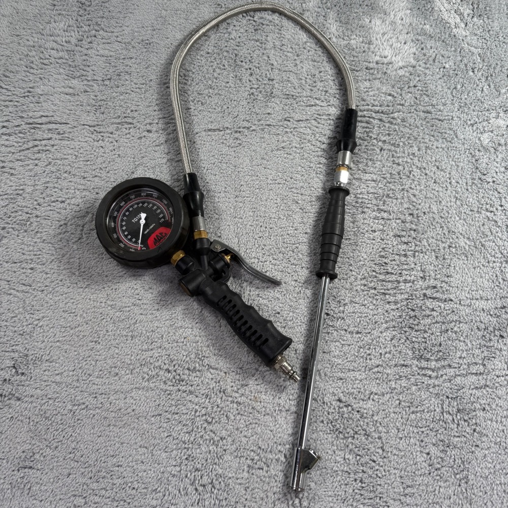 Mac Tools TG1014 Tire Pressure Gauge Inflator 170 PSI Dual Head Air Chuck